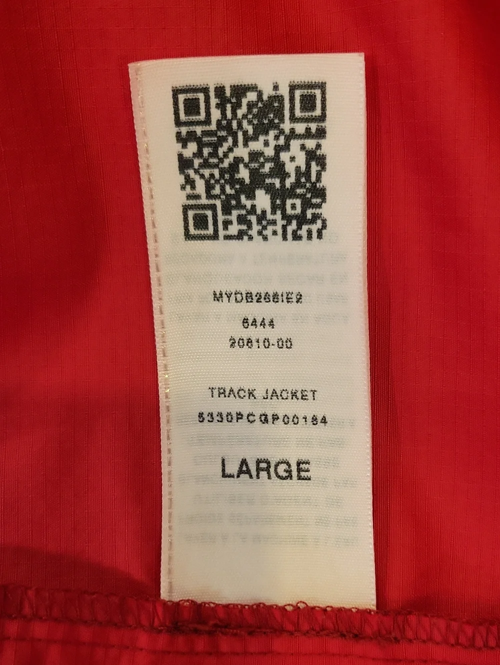 True Religion Red Windbreaker Jacket with White Trim size Large
